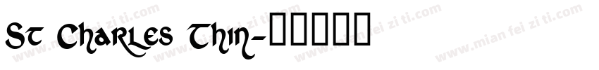 St Charles Thin字体转换